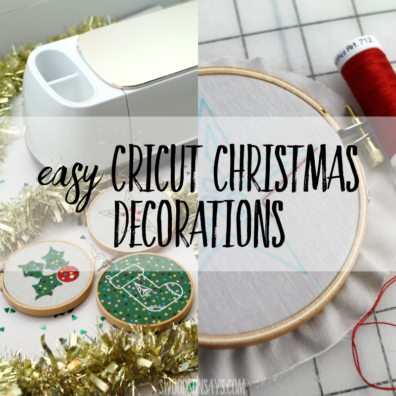 Easy Cricut Christmas decorations