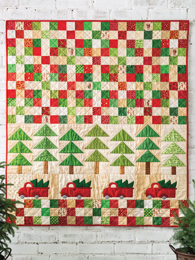 christmas truck tree quilt pattern