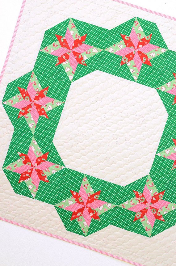 christmas wreath quilt pattern