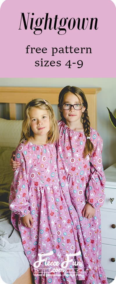 free flannel nightgown sewing pattern