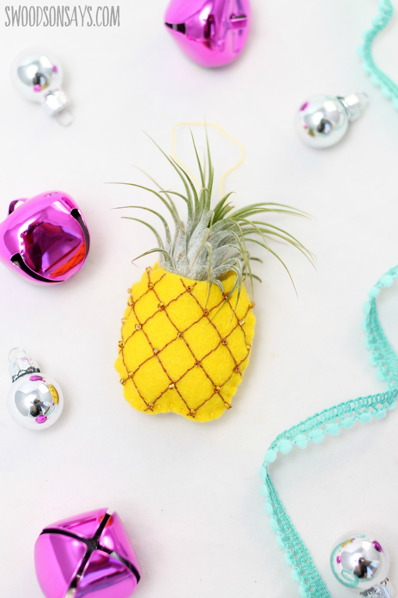 free pineapple ornament pattern to hand sew