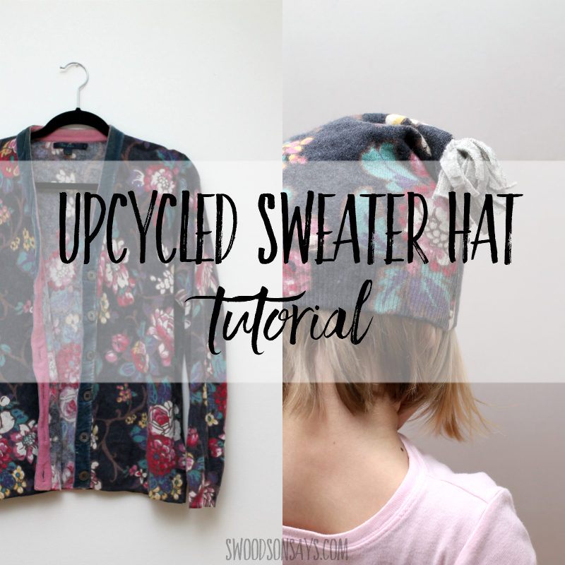 How to sew an upcycled sweater hat pattern