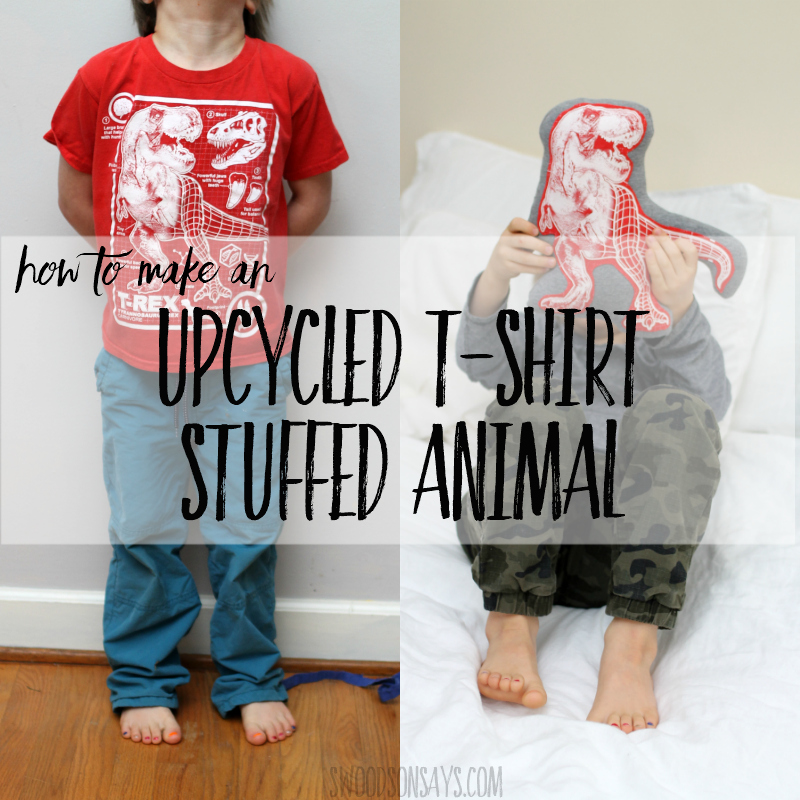 How to upcycle a t-shirt into a stuffed animal