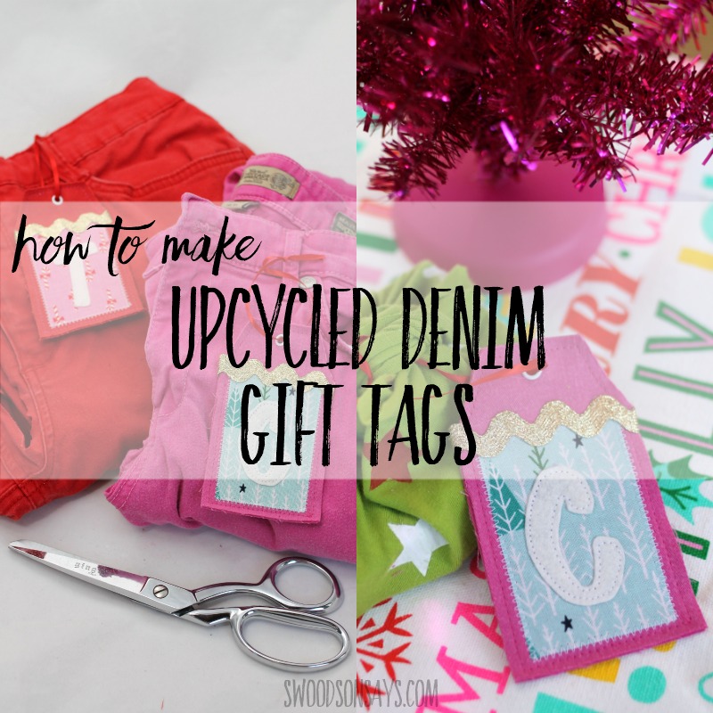 Upcycled fabric gift tag tutorial