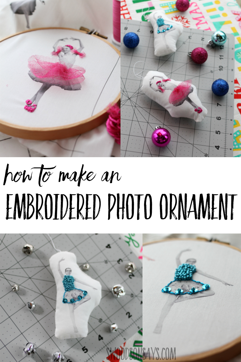 Make a super fun, personalized ornament this year with printable fabric! Follow this tutorial for inspiration on turning your family photos into DIY modern Christmas ornaments. This is such a fun Christmas craft for adults to make!