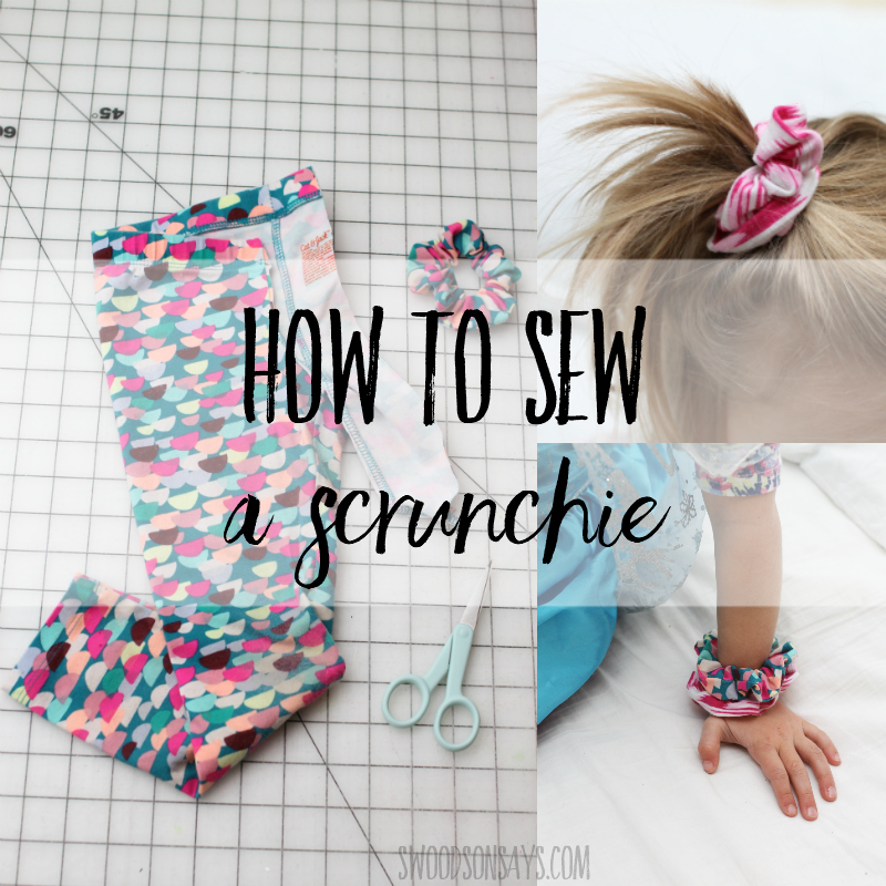 Disney Pattern Handmade Scrunchie