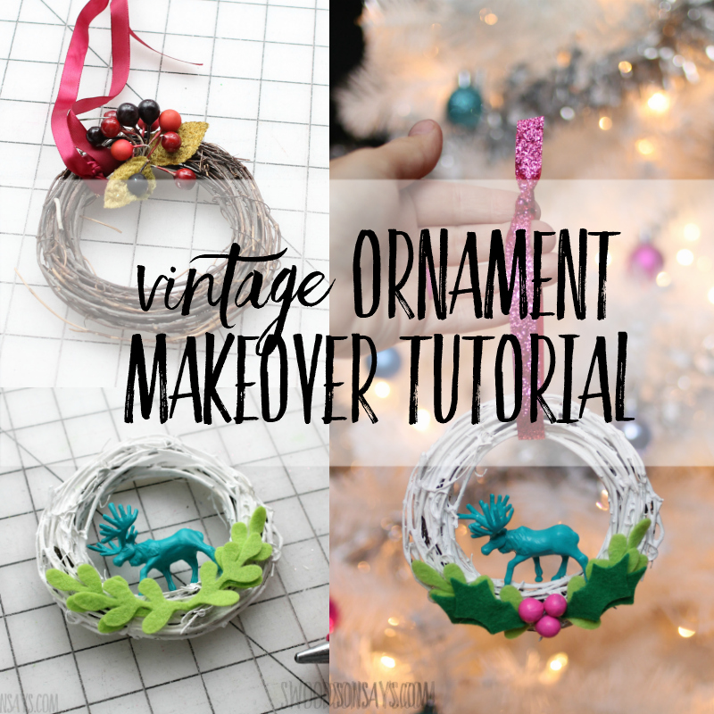 vintage ornament makeover tutorial