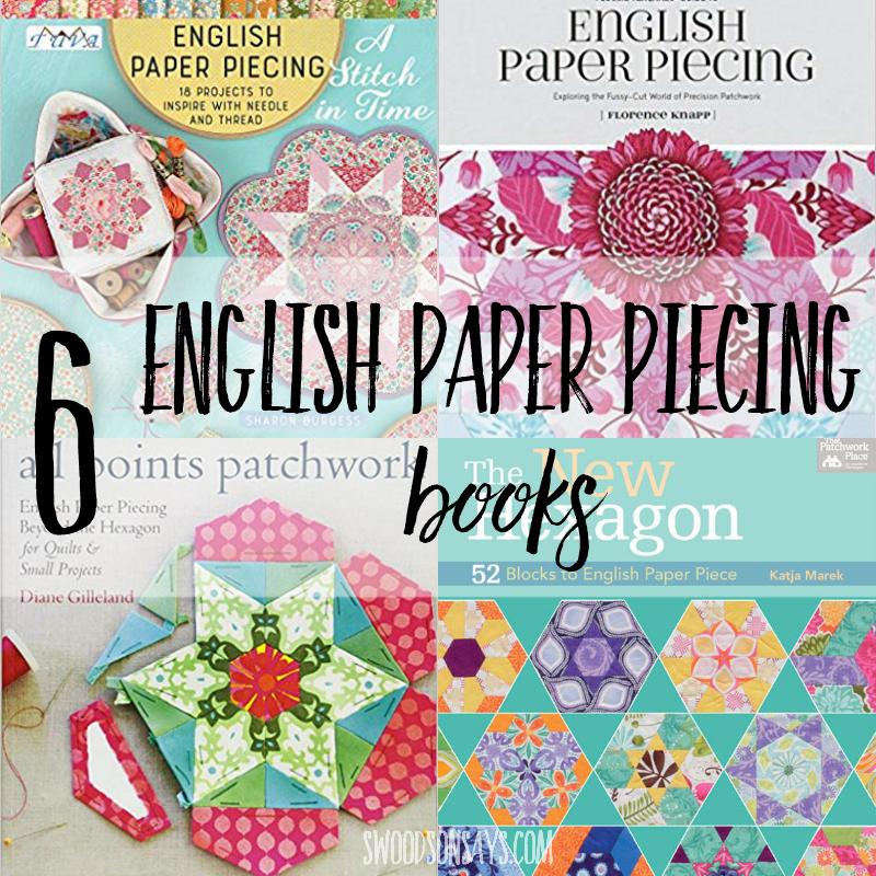 6 modern books on english paper piecing