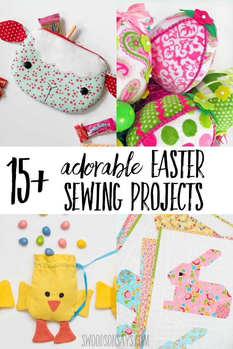 Start your spring with some fun fabric crafts - pick one of these easy Easter sewing projects! Full of bunnies, chicks, eggs, and bright colors; this list is chock full of fun sewing tutorials for Easter. #sewing #easter