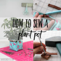 Round fabric basket tutorial