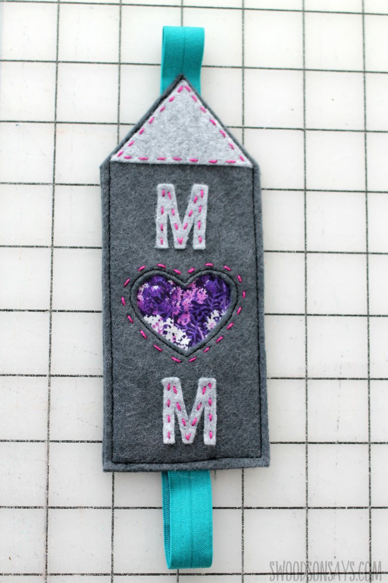 hand stitched felt mothers day gift