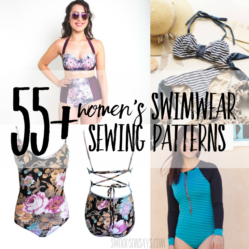 55+ swimsuit sewing patterns for women