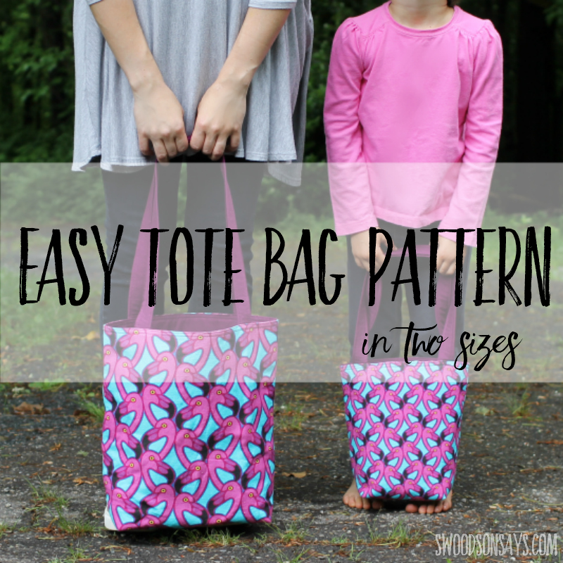 Free, easy tote bag pattern to sew