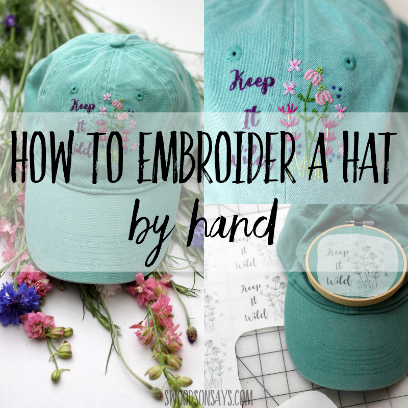 How to embroider a hat by hand