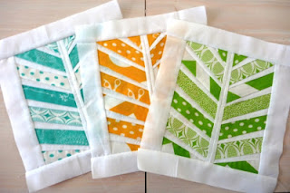 Red Herring paper pieced blocks by Quiet Play