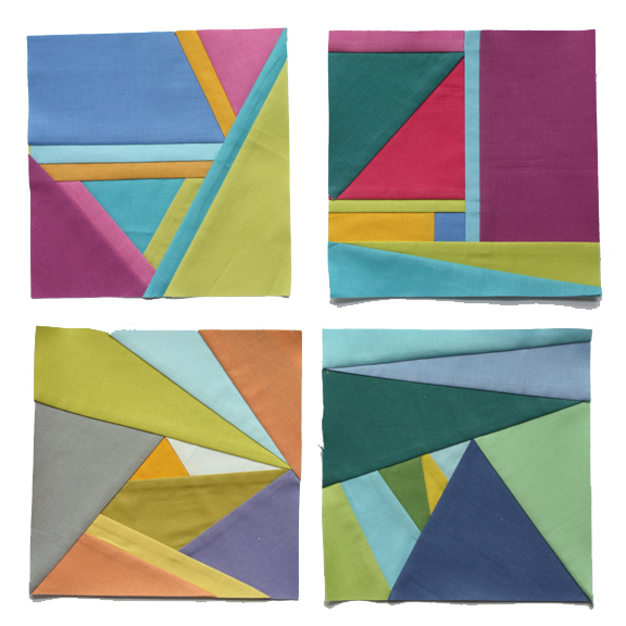 abstract paper pieced quilt block pdf