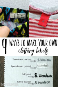 9 ways to make your own clothing labels - Swoodson Says