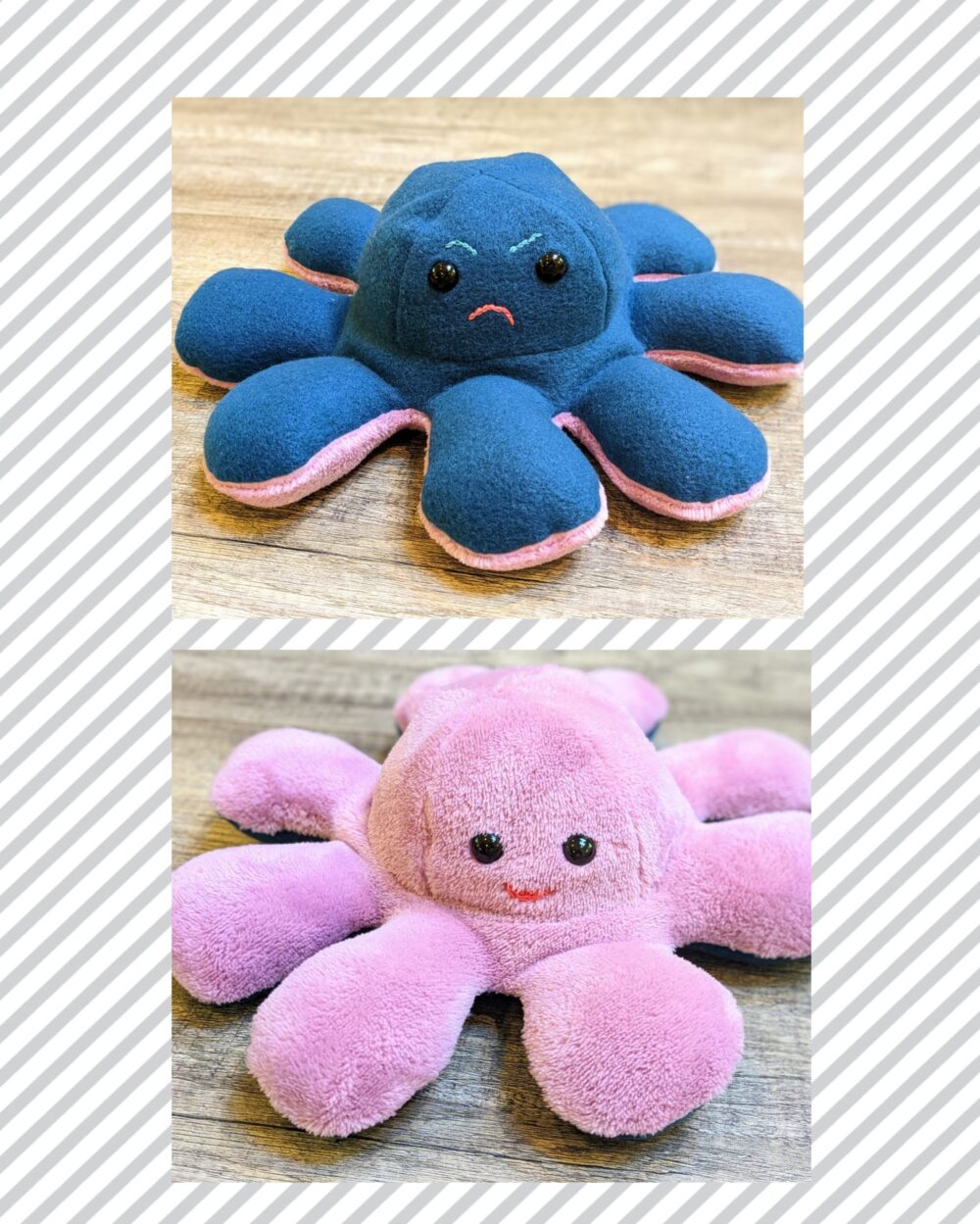 flip octopus plush sewing pattern
