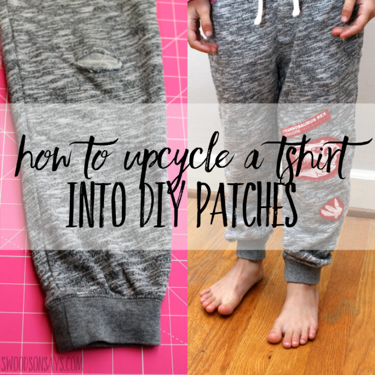 How to upcycle a tshirt into diy patches