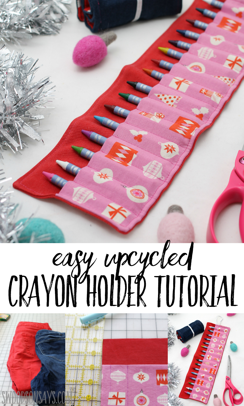 how to sew a crayon roll