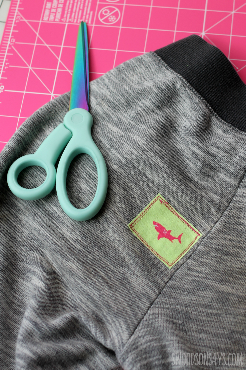 upcycled patch method mending