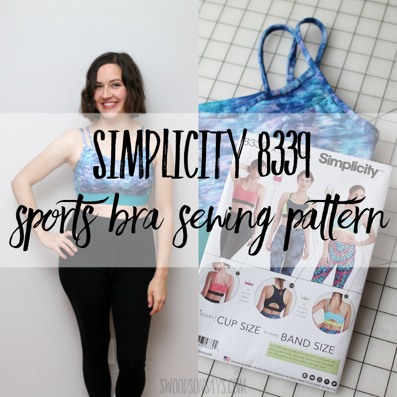 Simplicity 8339 sports bra sewing pattern & some body positivity
