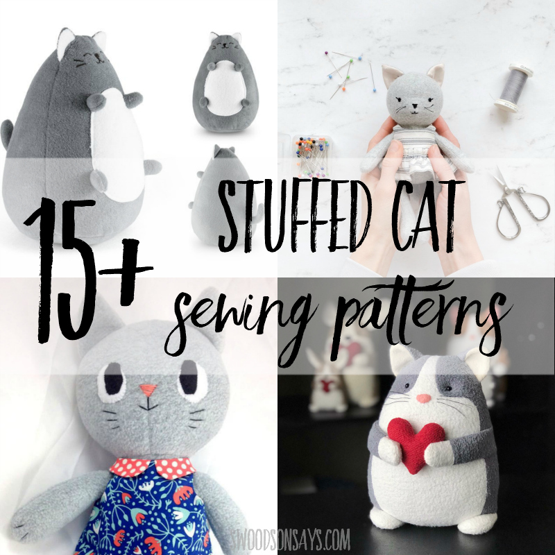 Not finished item Kitty Cat Soft Toy Sewing Pattern S10070 