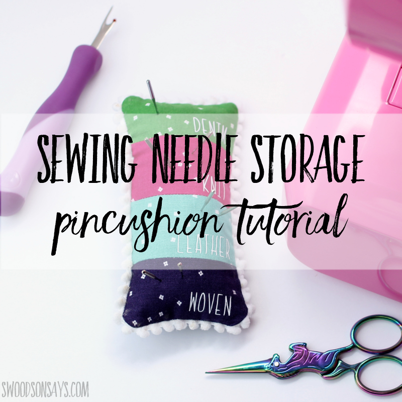 DIY sewing needle storage pincushion tutorial