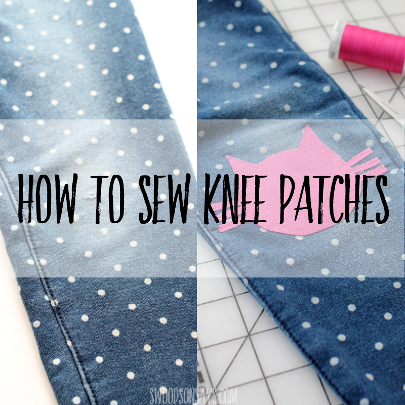 How to sew knee patches
