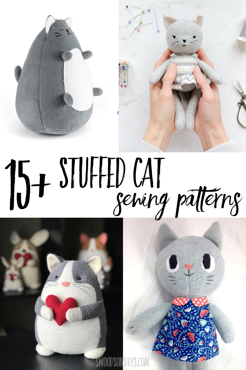 cat stuffed animal sewing patterns
