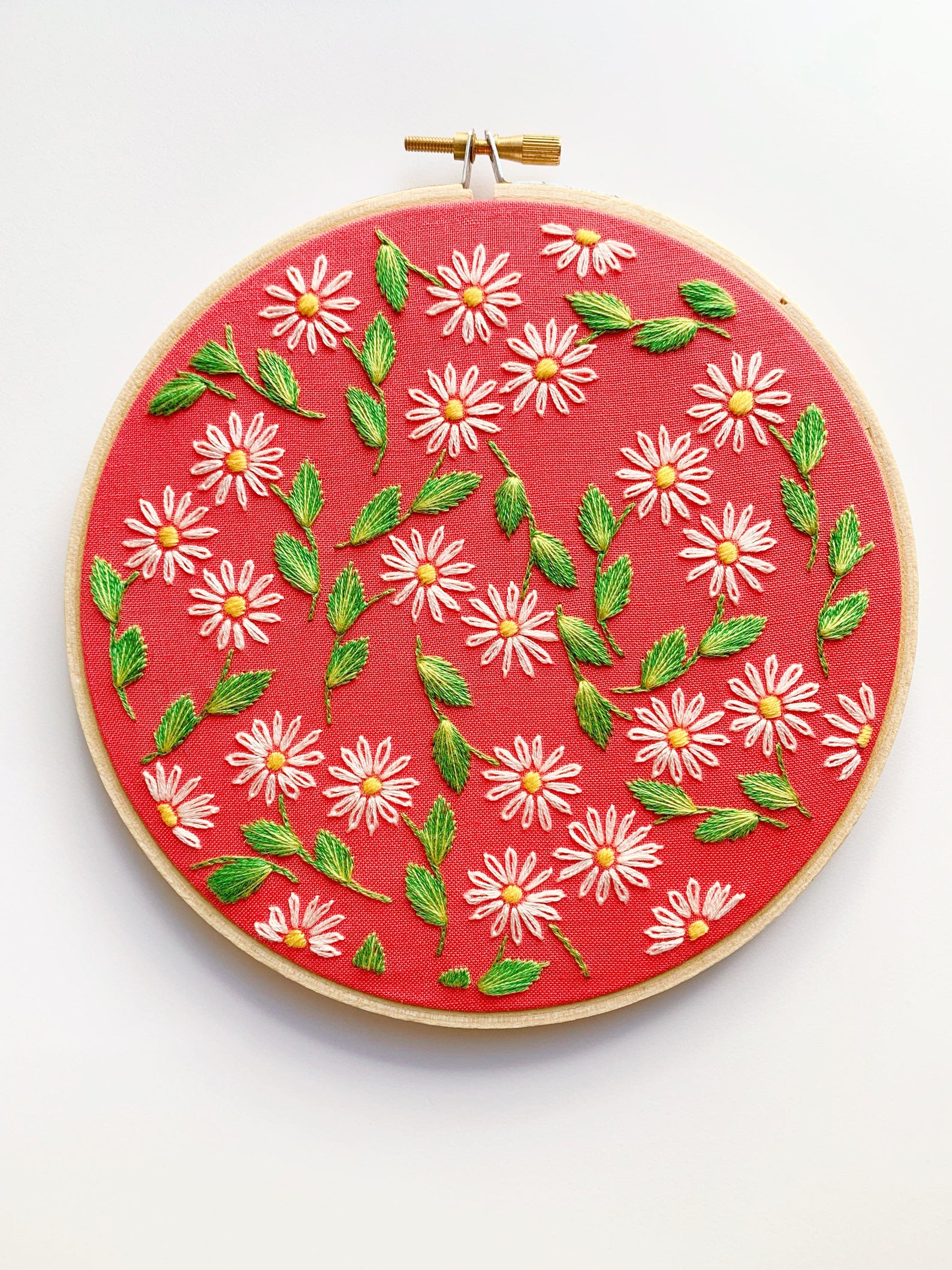 daisy hand embroidery pattern