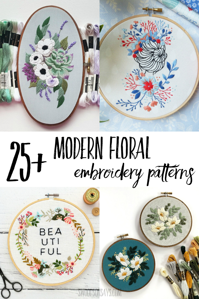 flower embroidery patterns