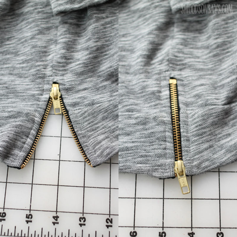how to sew a hem zipper