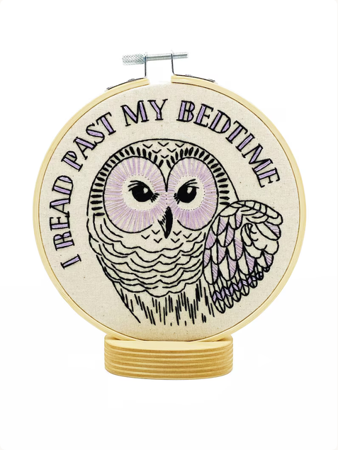owl hand embroidery kit