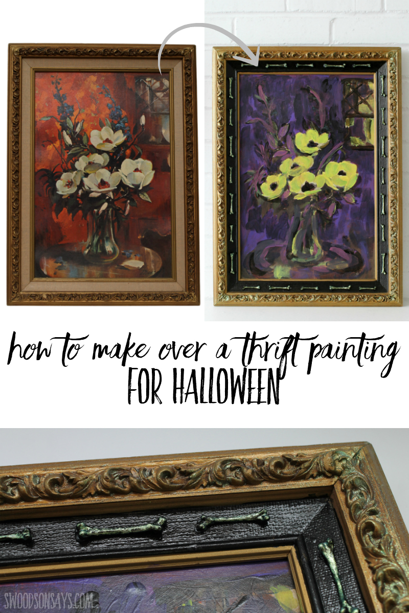 thrift store painting makeover