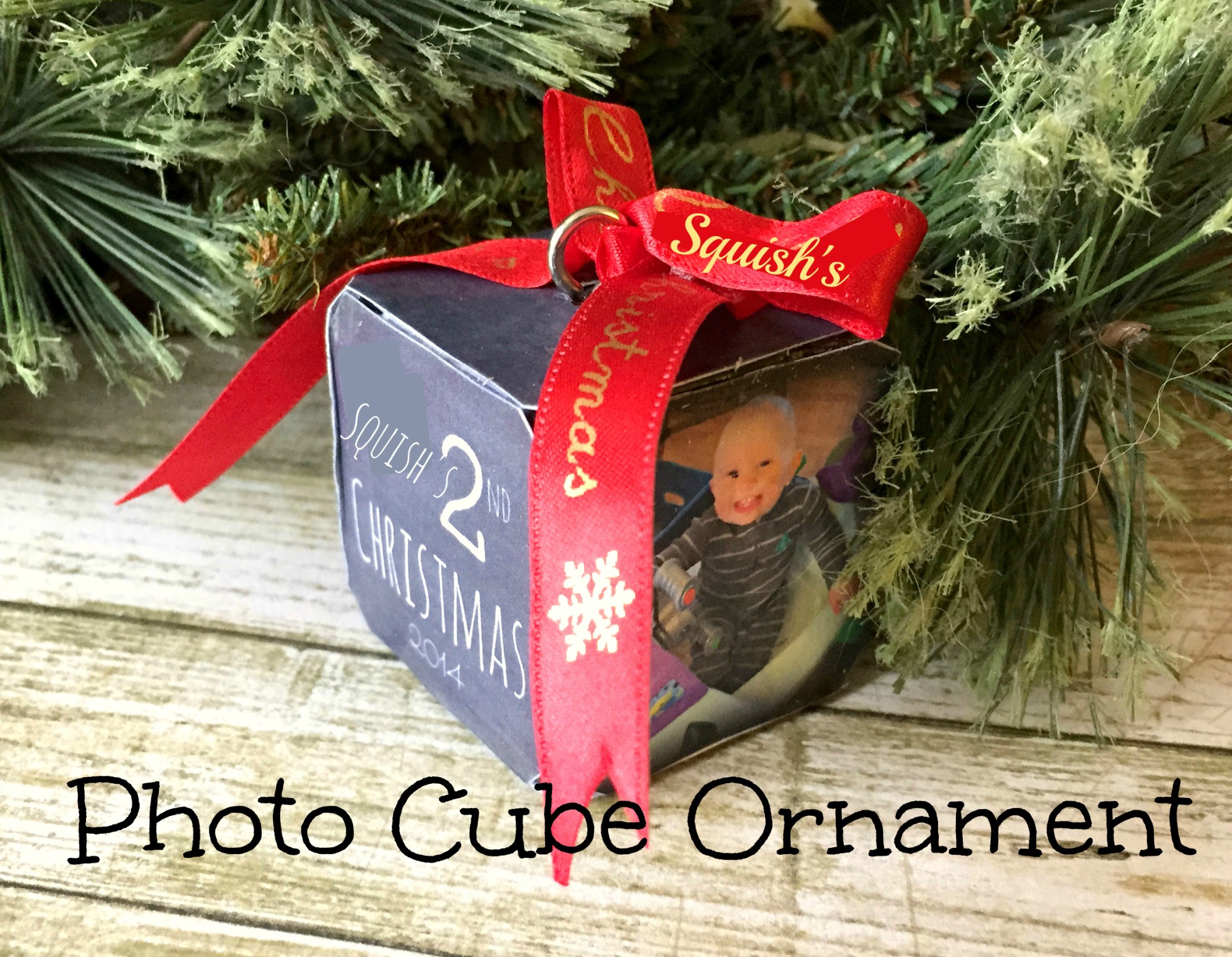diy photo cube ornament