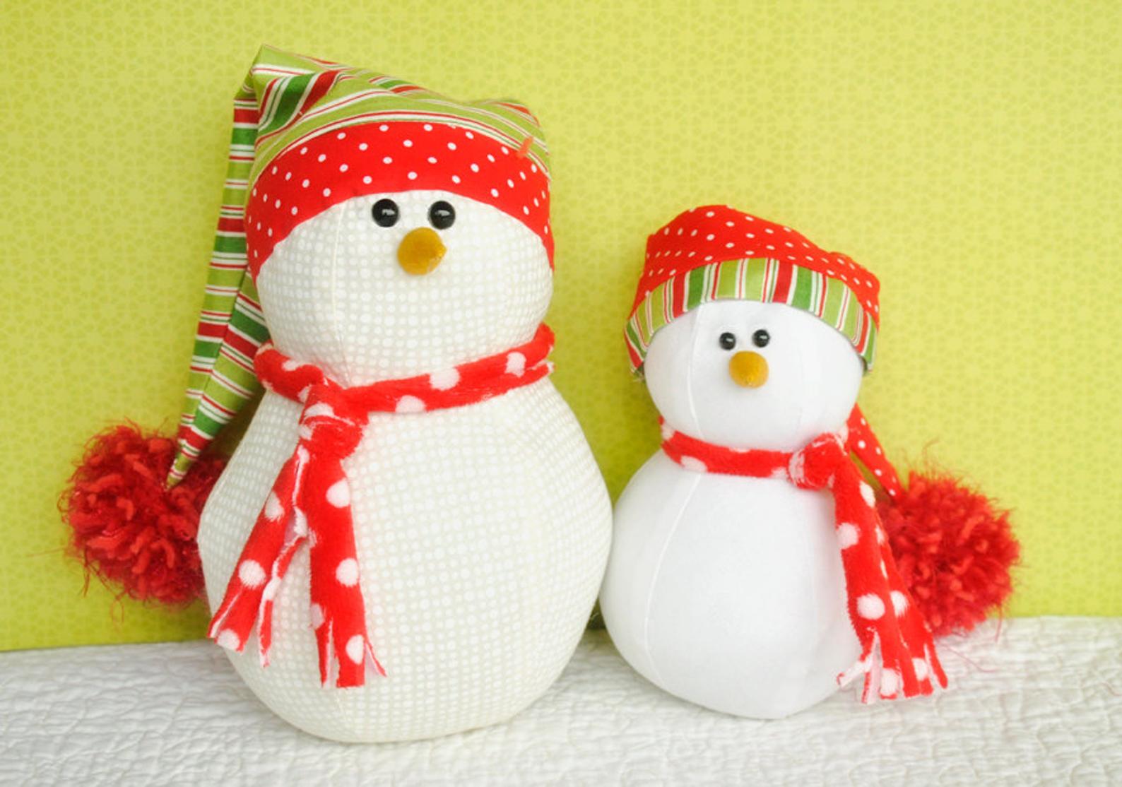 stuffed snowman sewing pattern