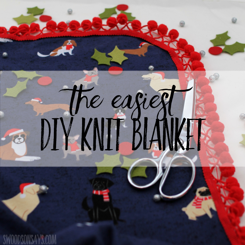 How to make a no sew blanket with knit fabric