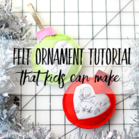 felt ornament kids can make free pattern