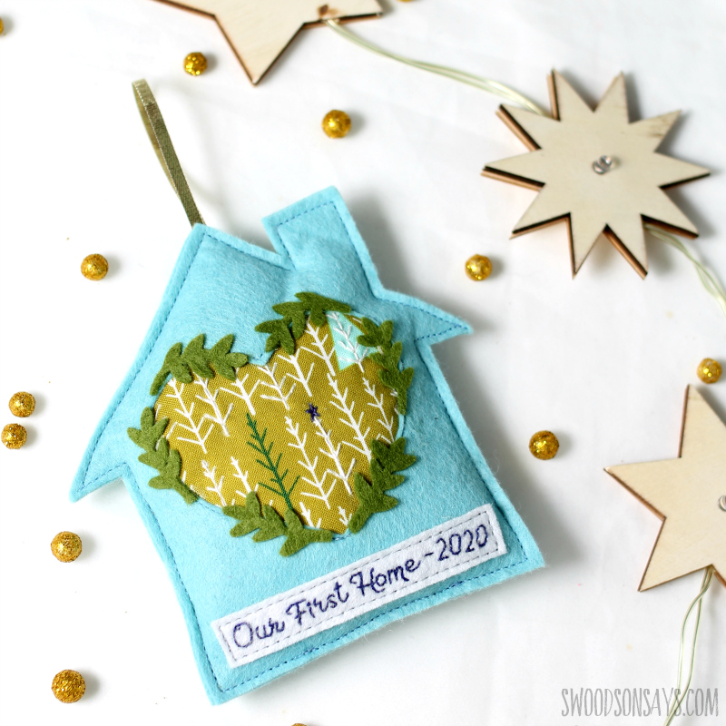 free embroidered ornament tutorial