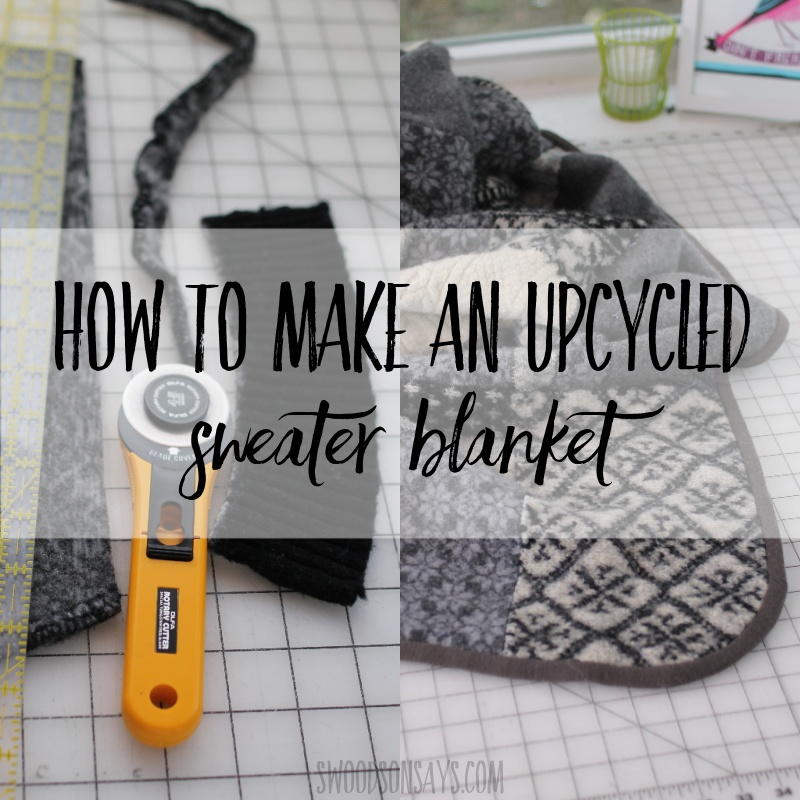 How to make a blanket out of sweaters