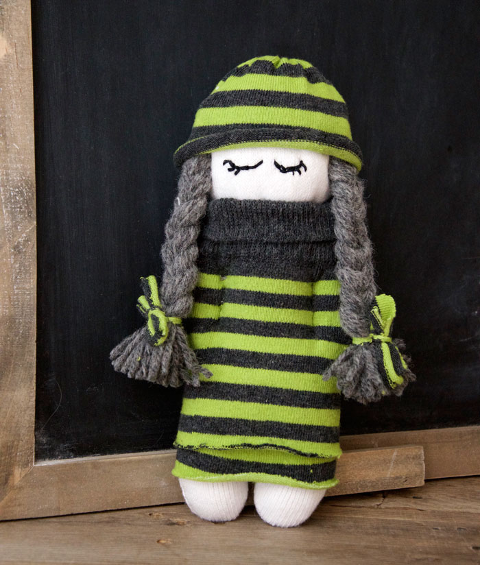 doll made from socks