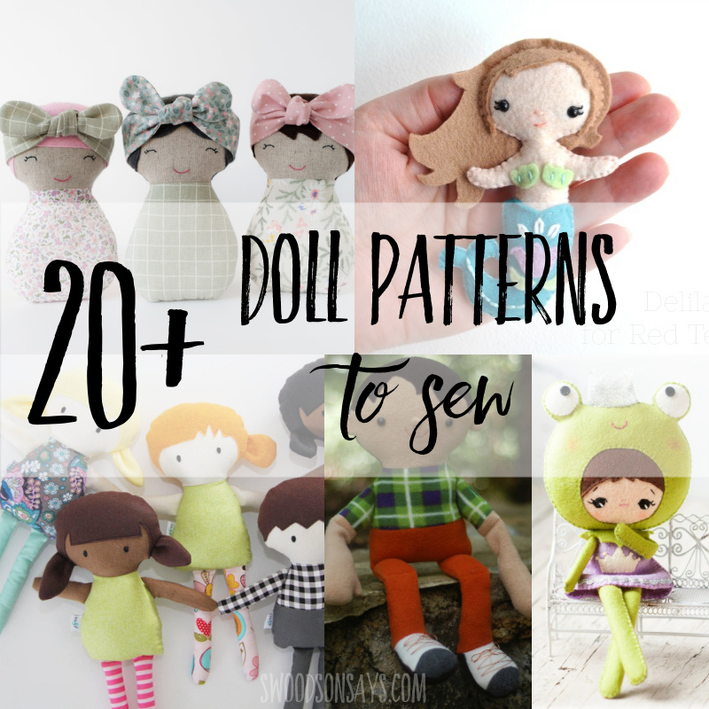 20+ Doll sewing patterns