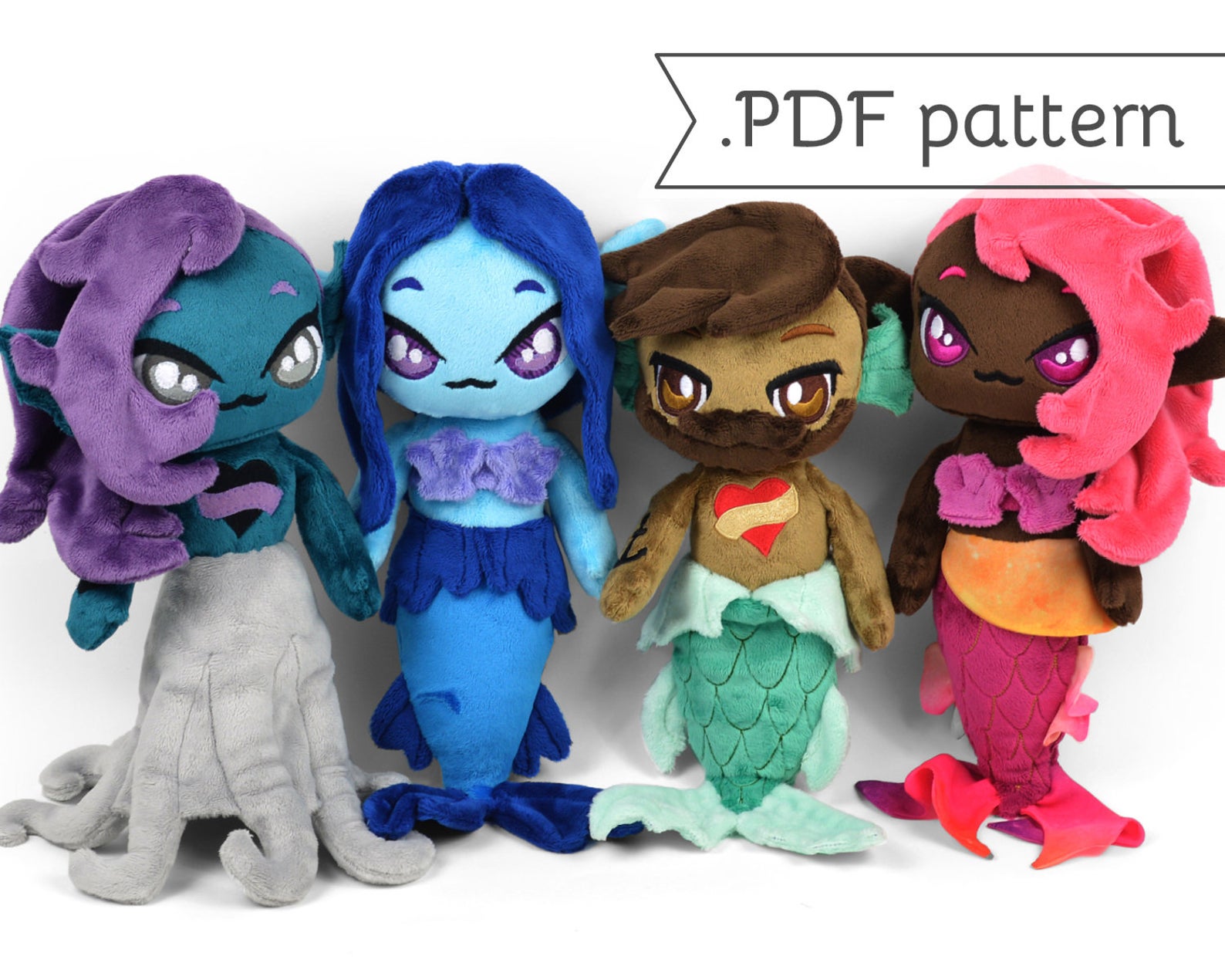 mermaid doll sewing pattern