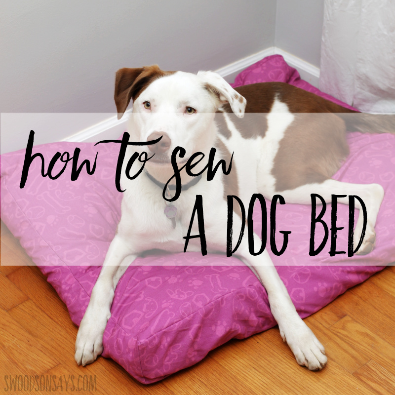 How to sew a dog bed with sides