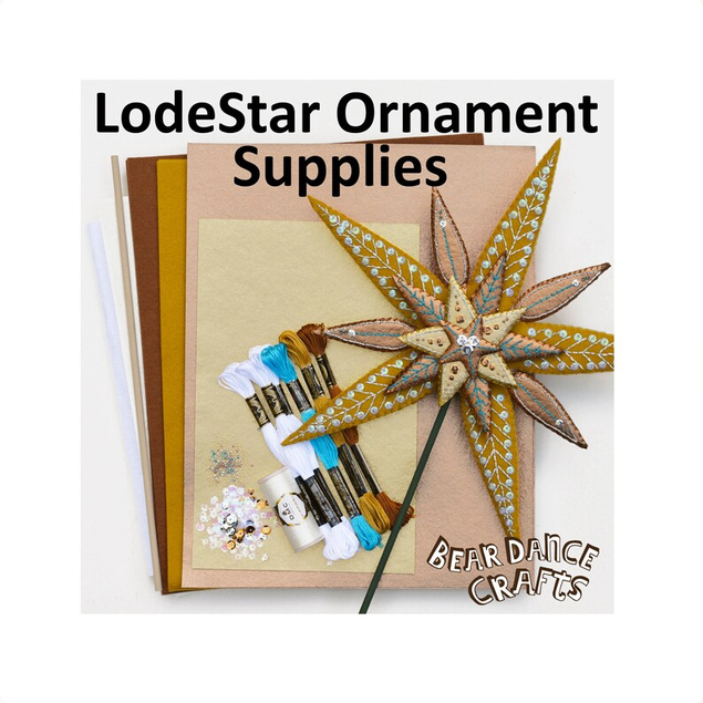 sequined ornament kit