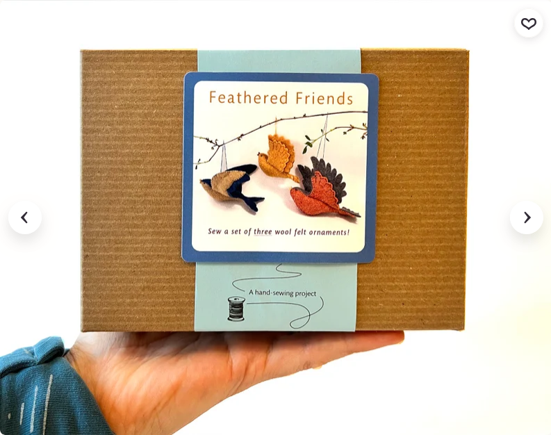felt bird ornament sewing kit