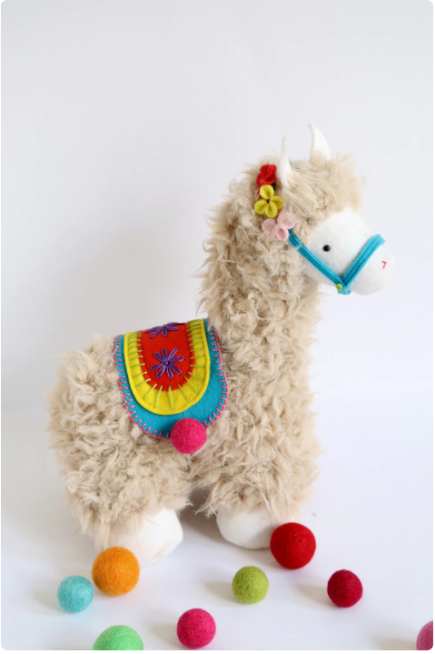 faux fur llama sewing pattern