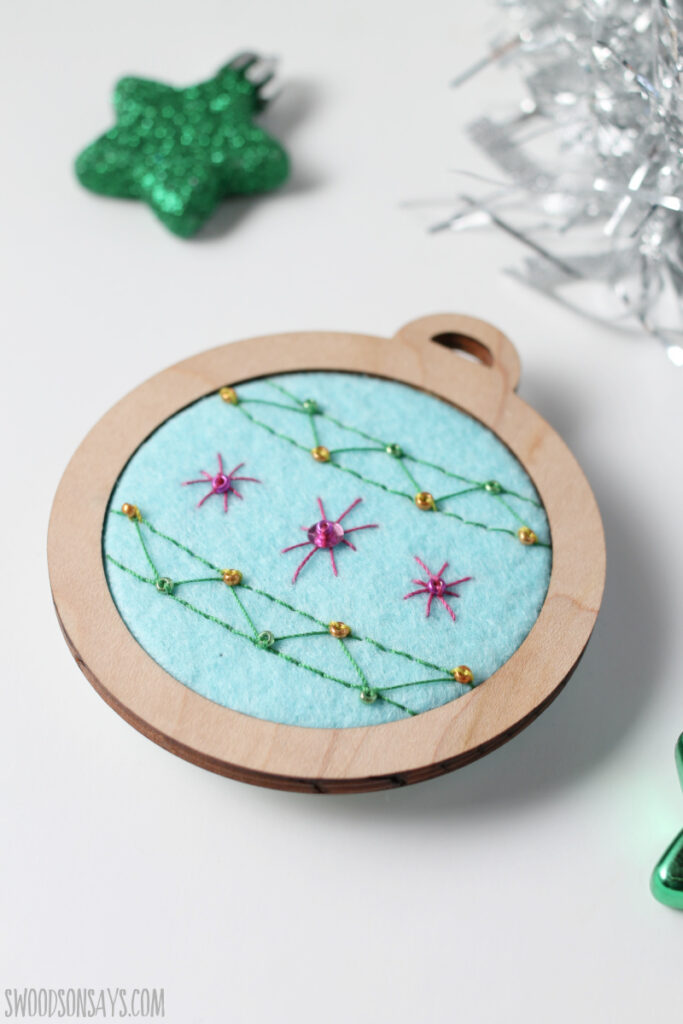 Free hand embroidered christmas ornaments patterns - Swoodson Says