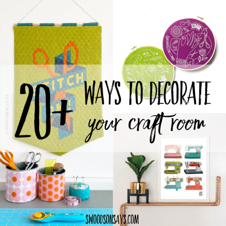 20+ craft & sewing room decor ideas